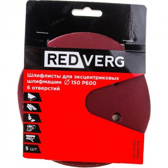 Шлифлист для эксцентриковых шлифмашин REDVERG 920651